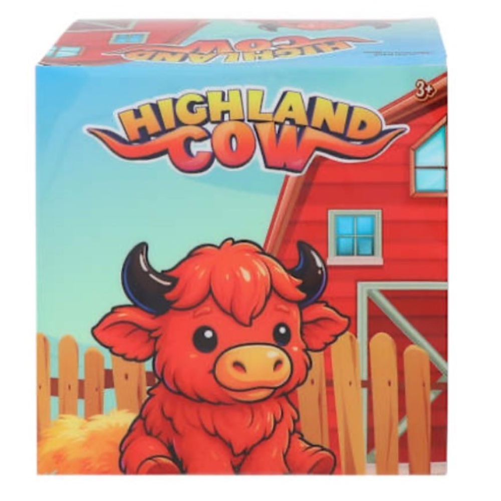 Squishy Squeeze Highland Cow Jumbo Toy - Picture 4 of 5